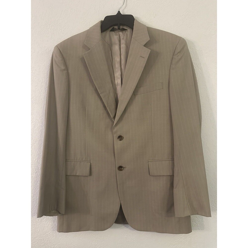 JOS A. Bank Beige Pinstripe Sport Blazer Coat Men's SIZE 40R